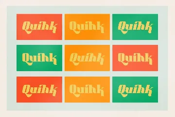 Quihk Display Typeface Font