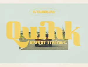 Quihk Display Typeface Font