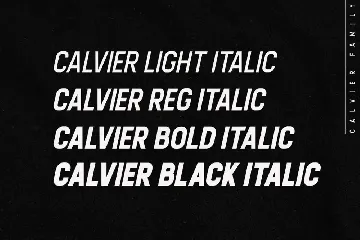 Calvier - Headline Sans Family font