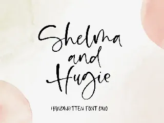 Shelma & Hugie font