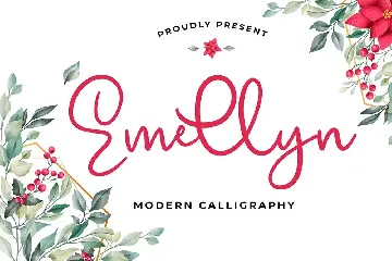 Emellyn Lovely Modern Calligraphy Font