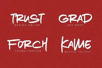 Just Brush Logotype Font