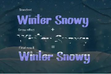 Winter Snowy - Decorative Font