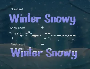 Winter Snowy - Decorative Font