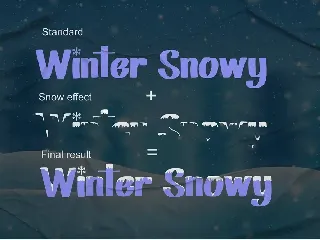 Winter Snowy - Decorative Font