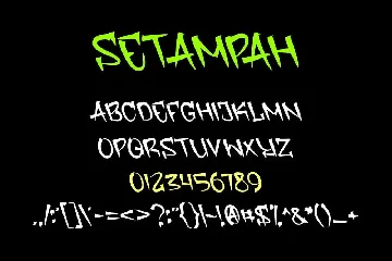 Setampah - Graffiti Font