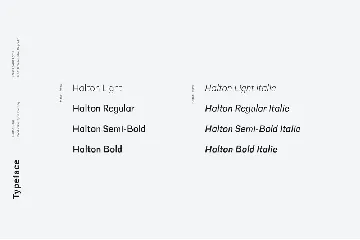 Halton - Modern Sans Serif Typeface font