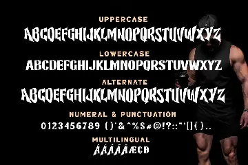 Muscle Thunder Logotype Font