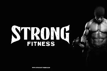 Muscle Thunder Logotype Font