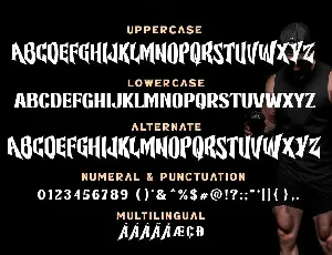 Muscle Thunder Logotype Font