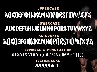 Muscle Thunder Logotype Font