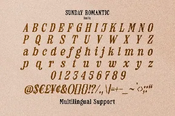 Sunday Romantic font