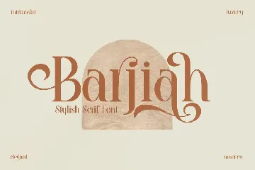 Barjiah Stylish Serif Font