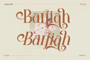 Barjiah Stylish Serif Font