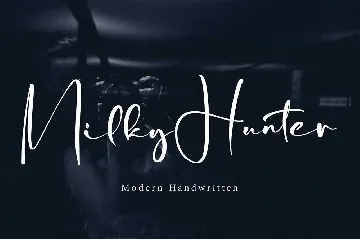 Milky Hunter font