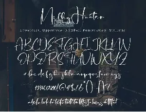 Milky Hunter font