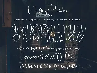 Milky Hunter font