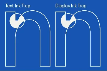 Brulia modern Ink trap Logo Sans Serif font