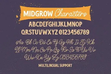 Midgrow font