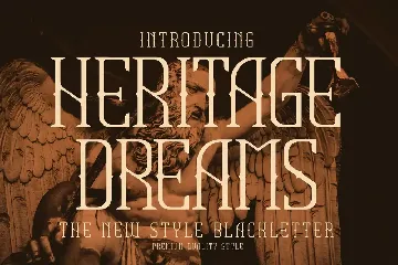 Heritage Dream New Style Blackletter font