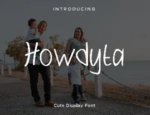 Howdyta - Cute Display Font