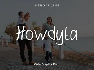 Howdyta - Cute Display Font