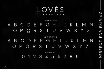 Loves - Classy Sans Family font