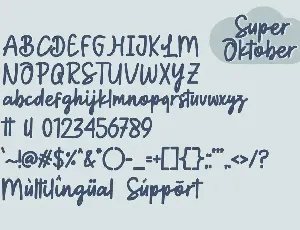 Super oktober font