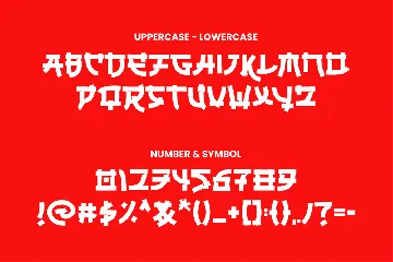 UNGAI - faux japanese font