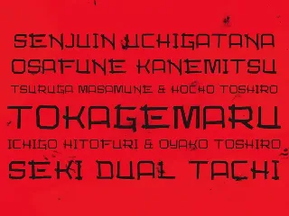 Magatama font