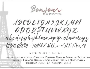 Bonjour - Casual Handwritten Font