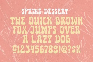 Spring Dessert font