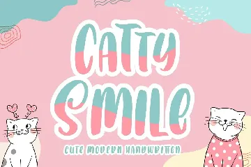 Catty Smile - Display Font