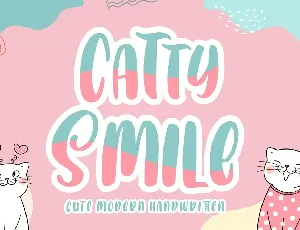 Catty Smile - Display Font