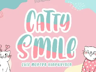 Catty Smile - Display Font