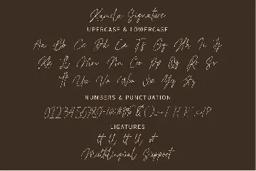 Kamila Signature font