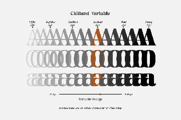 Chiefland Variable font