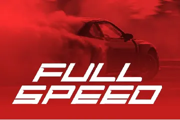 Fast Racer - Racing Display Font