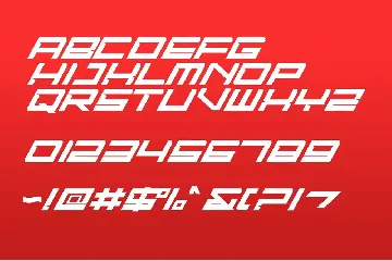 Fast Racer - Racing Display Font