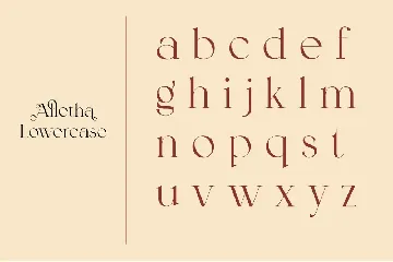 alletha font