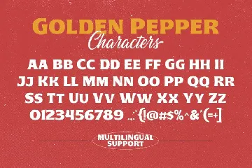 Golden Pepper font