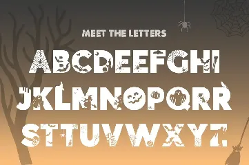 Trick or Treat Silhouette Font