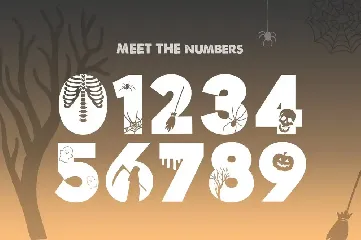 Trick or Treat Silhouette Font