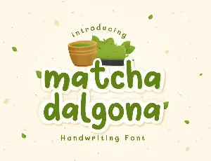 Matcha Dalgona font