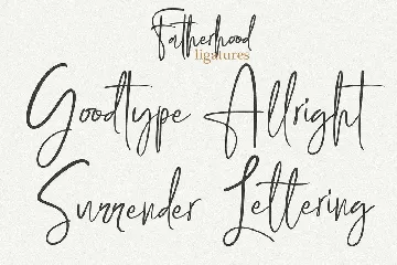 Fatherhood Modern Signature font