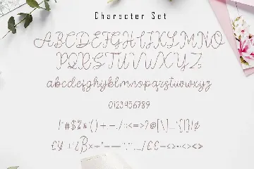 Aslly Lastty - Monoline Script font