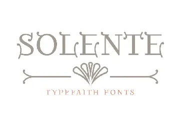 Solente font