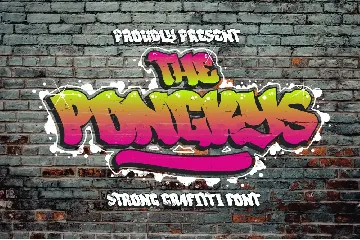 The Ponkys - Strong Graffiti Font