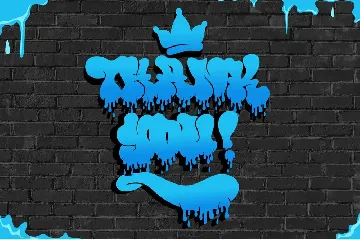 Thick or Melted - Unique Graffiti Font