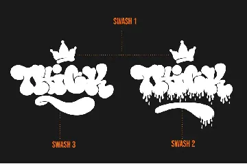 Thick or Melted - Unique Graffiti Font